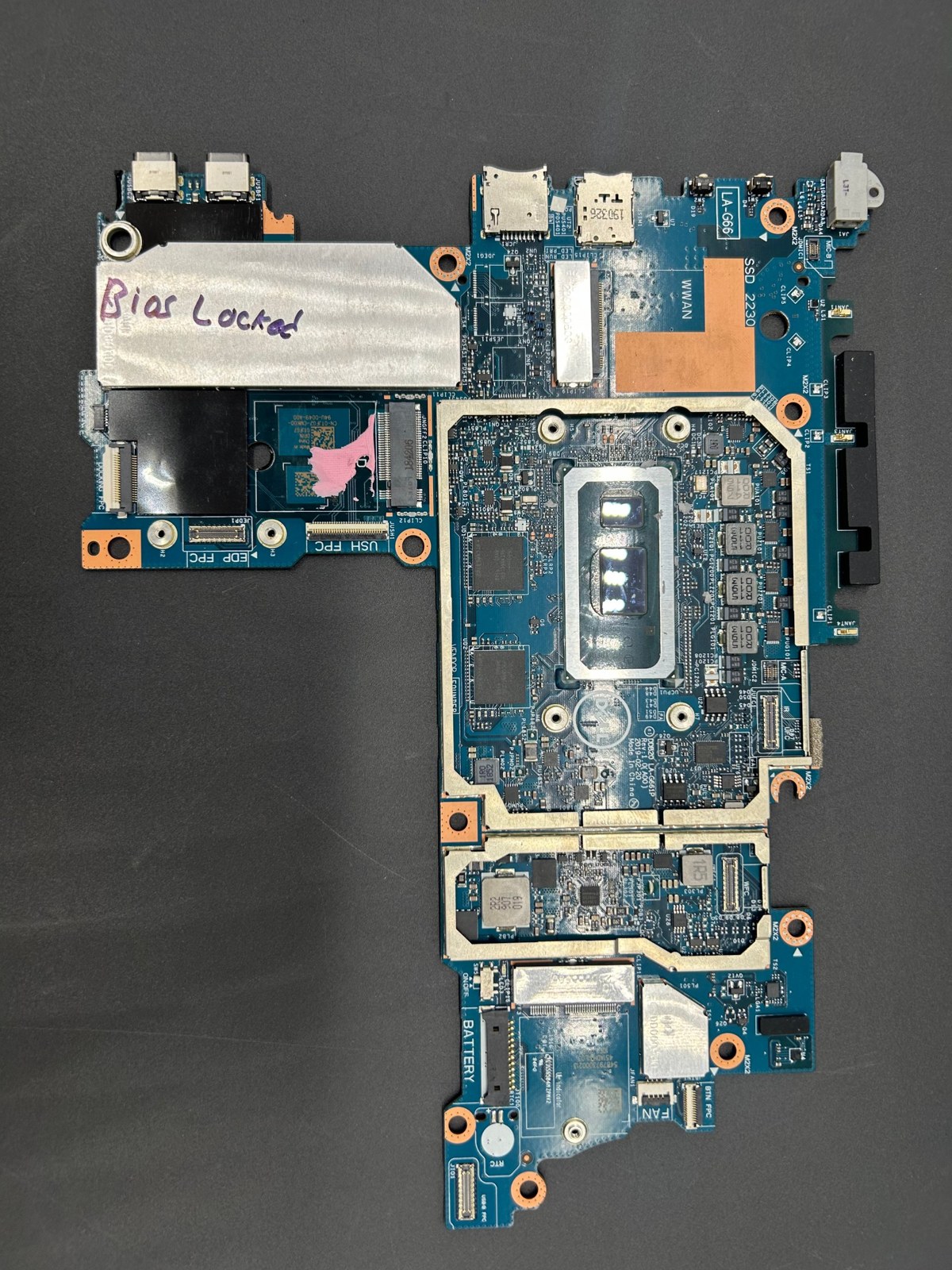 Dell Latitude 7200 2-in-1 i5-8365U 16GB Motherboard 0TJFG7 BIOS Locked READ — photo 4