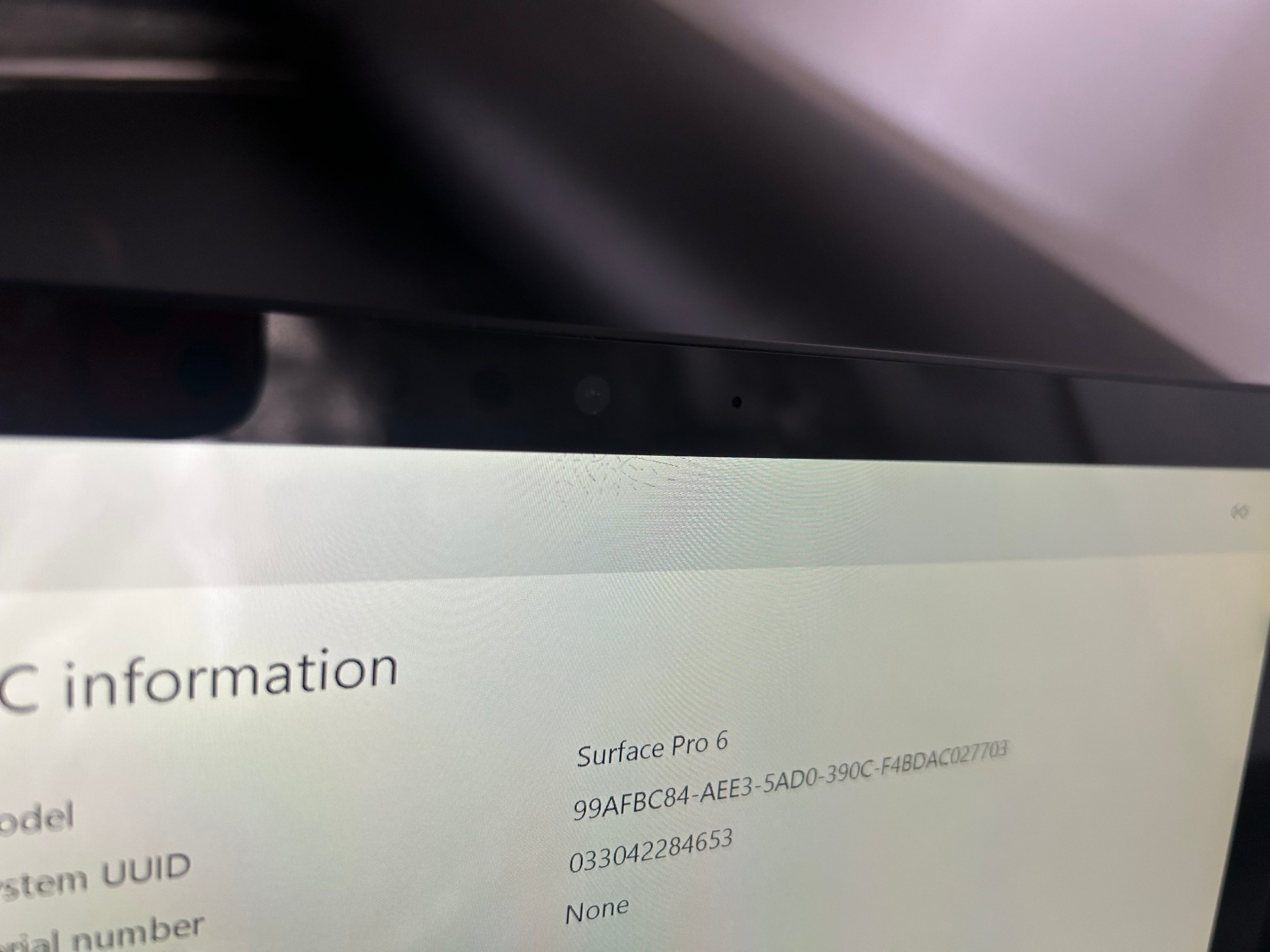 Microsoft Surface Pro 6 12.3in i5-8350U 8GB 256GB SSD Black Tablet Only Blemish — photo 2
