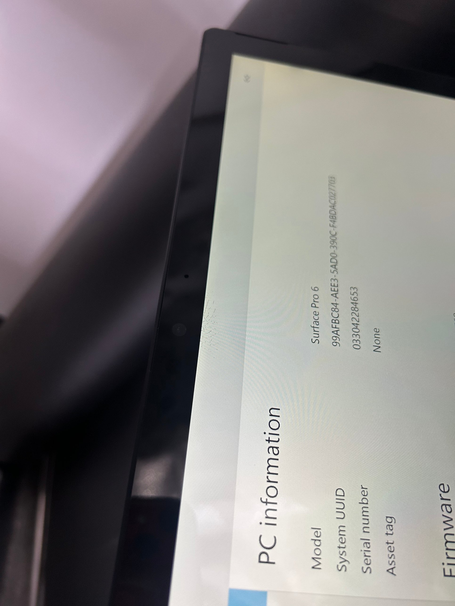 Microsoft Surface Pro 6 12.3in i5-8350U 8GB 256GB SSD Black Tablet Only Blemish — photo 3