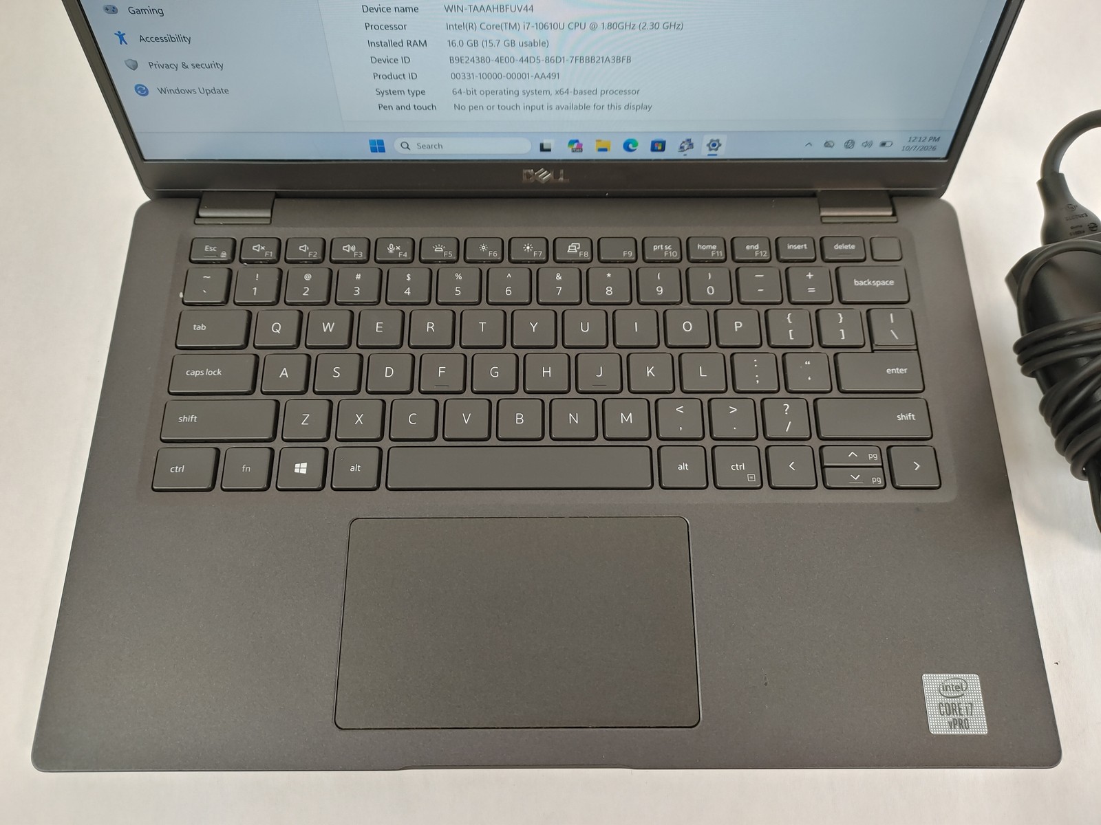 Dell Latitude 7410 Core i7-10610U 1.80 GHz 16 GB DDR4 512 GB NVMe Windows 11 Pro — photo 3