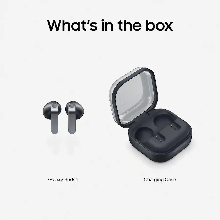 Samsung - Galaxy Buds4 Wireless Earbud Headphones - Black - (VG) — photo 2