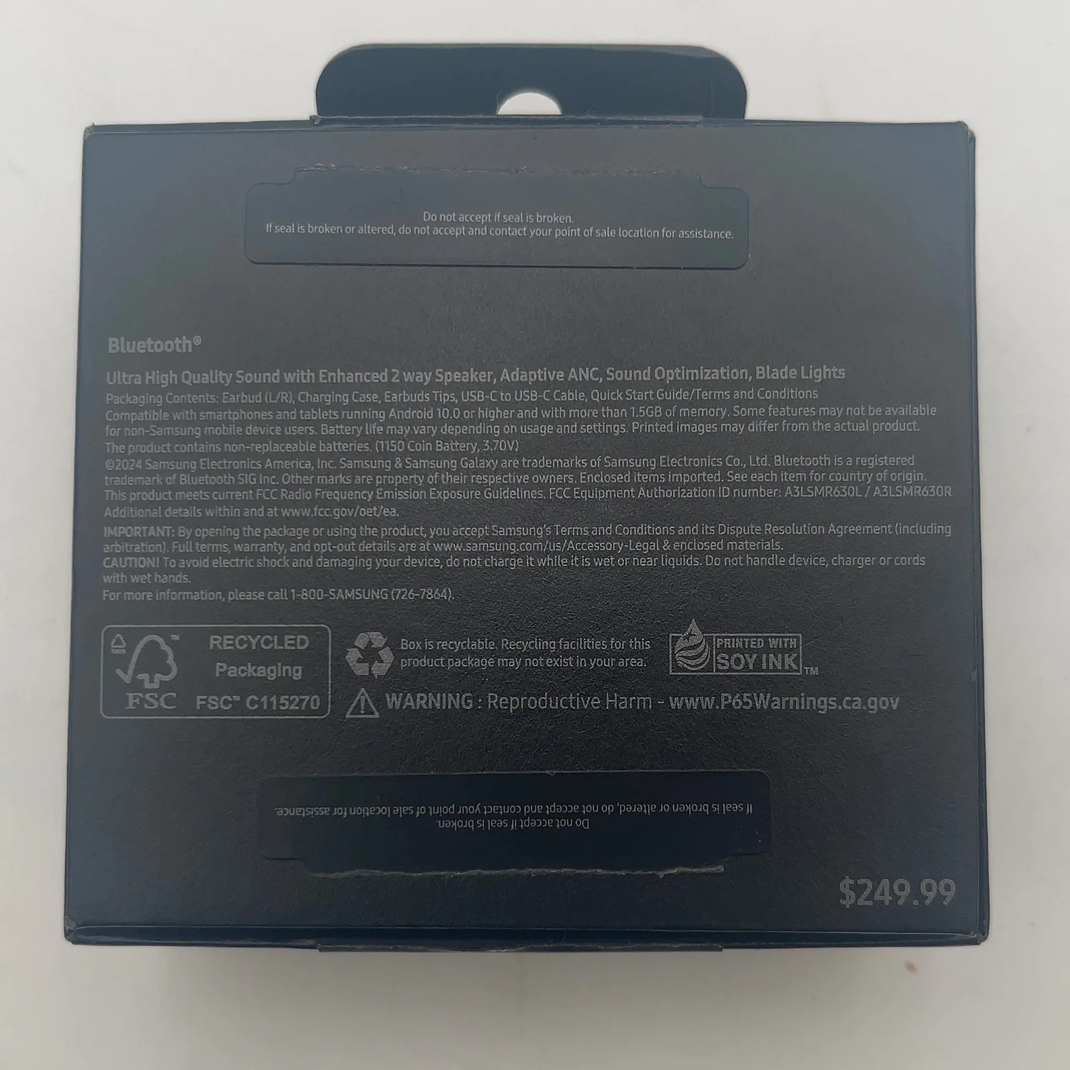 Samsung Galaxy Buds3 Pro SM-R630 True Wireless Earbuds Silver READ — photo 4