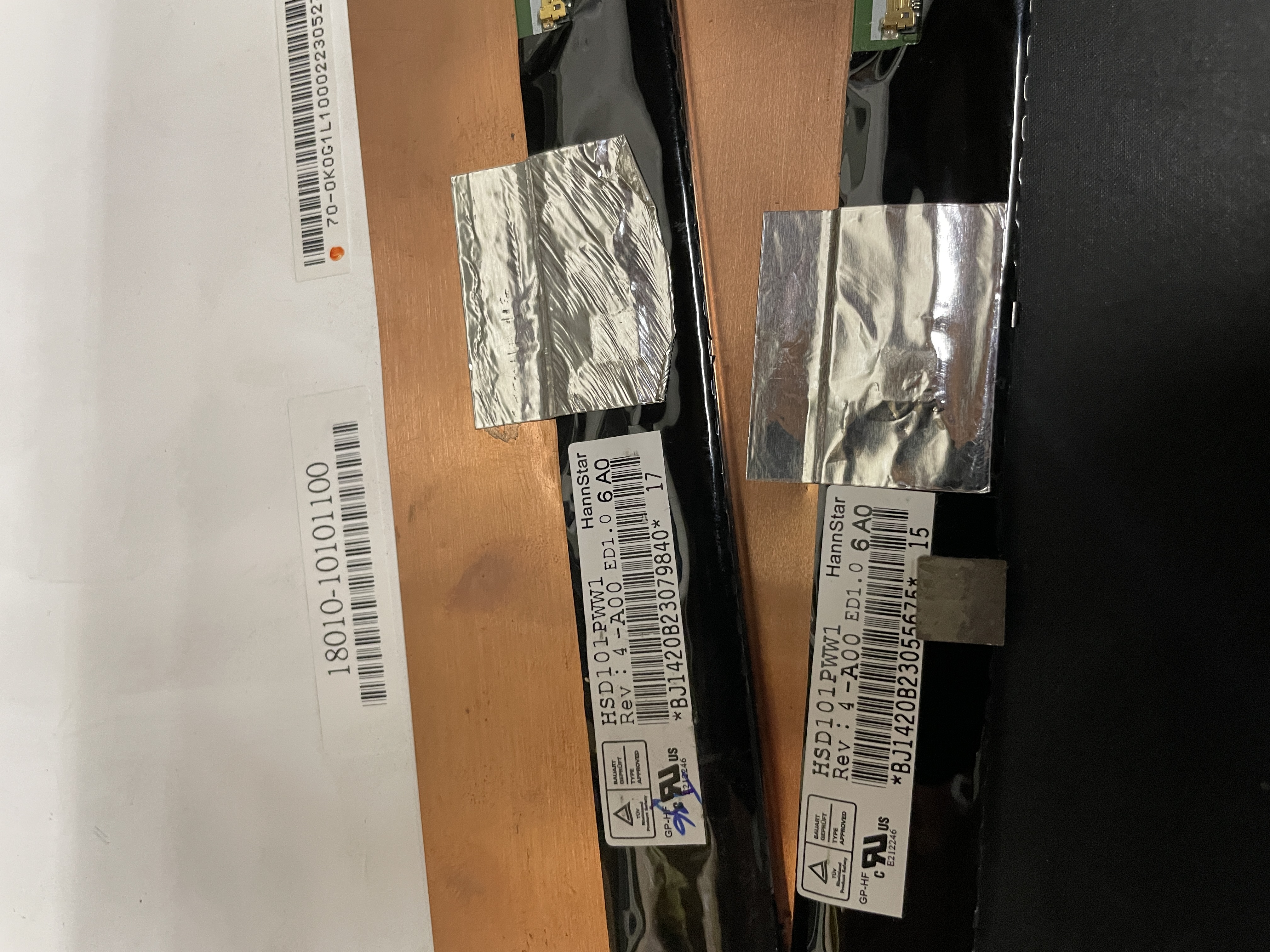 Lot Of 5 LCD Screens HSD101PWW1  REV 4-A00 ED1.0 READ — photo 3