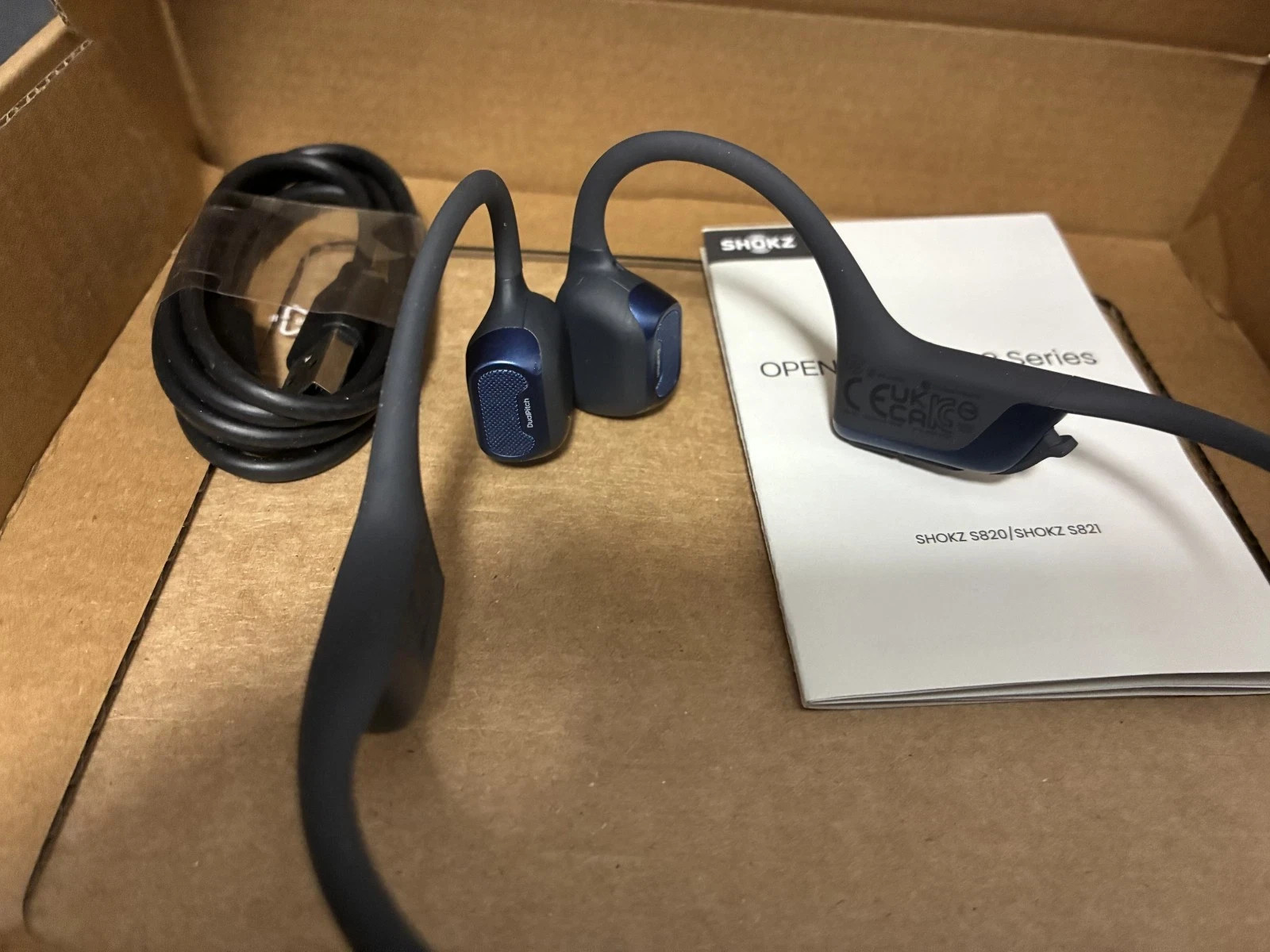 Shokz OpenRun Pro 2 Bone Conduction Open-Ear Sport Headphones Blue S820 — photo 2
