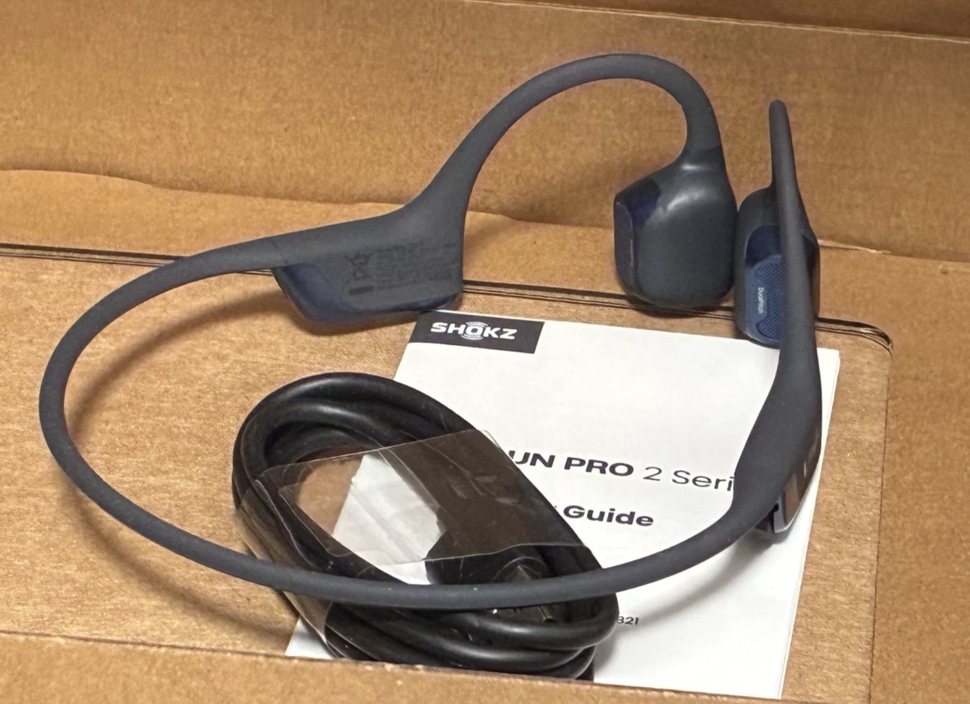 Shokz OpenRun Pro 2 Bone Conduction Open-Ear Sport Headphones Blue S820 — photo 5