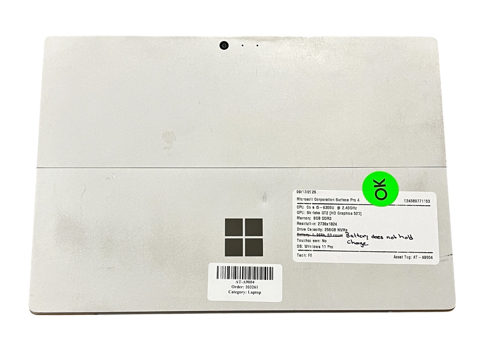 Microsoft Surface Pro 4 1724 i5-6300U 8GB DDR3 256GB SSD WIN11PRO READ — photo 4