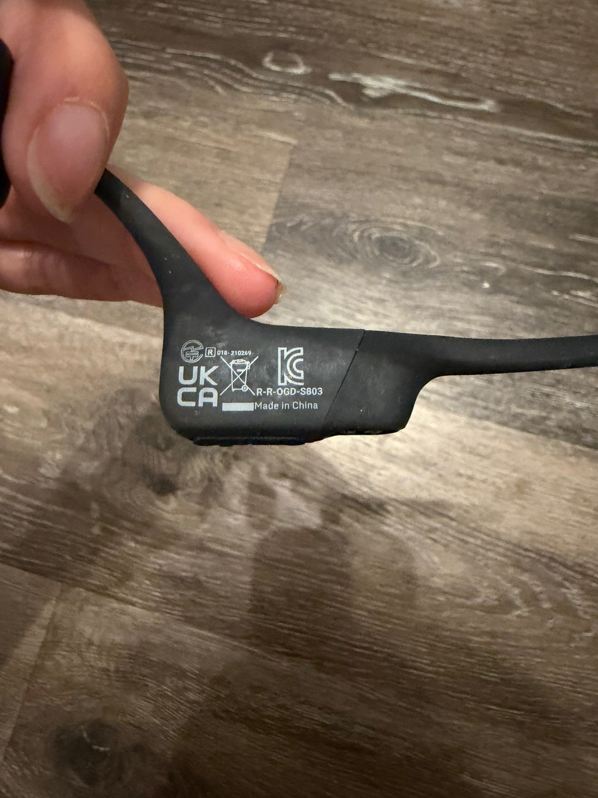 Shokz OpenRun Bone Conduction Sport Headphones S803 Black NO CHARGER — photo 3
