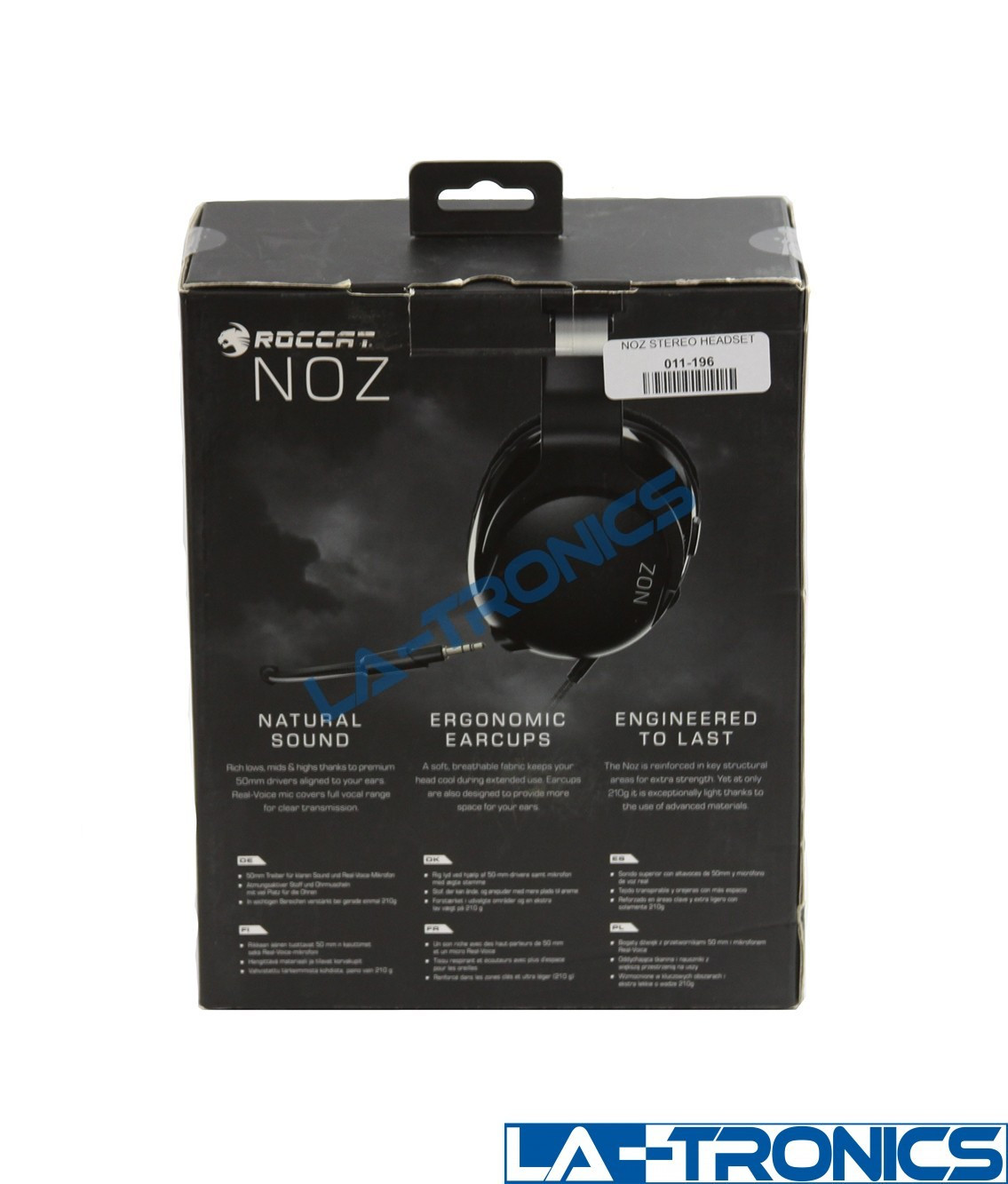 NEW ROCCAT NOZ ROC-14-520-AS Stereo Gaming Headset - Black — photo 2