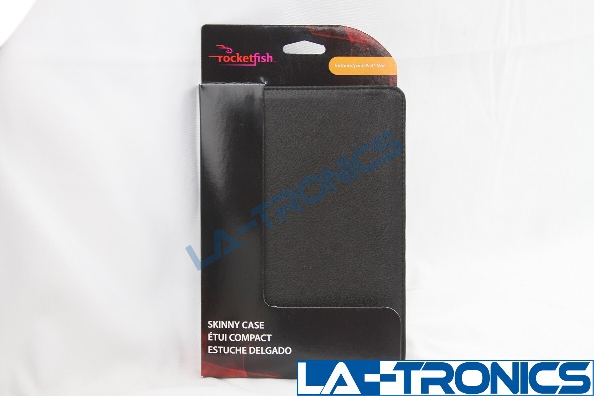 Rocketfish Skinny Leather Case For Apple iPad Mini Black RF-PDMSC12-BK