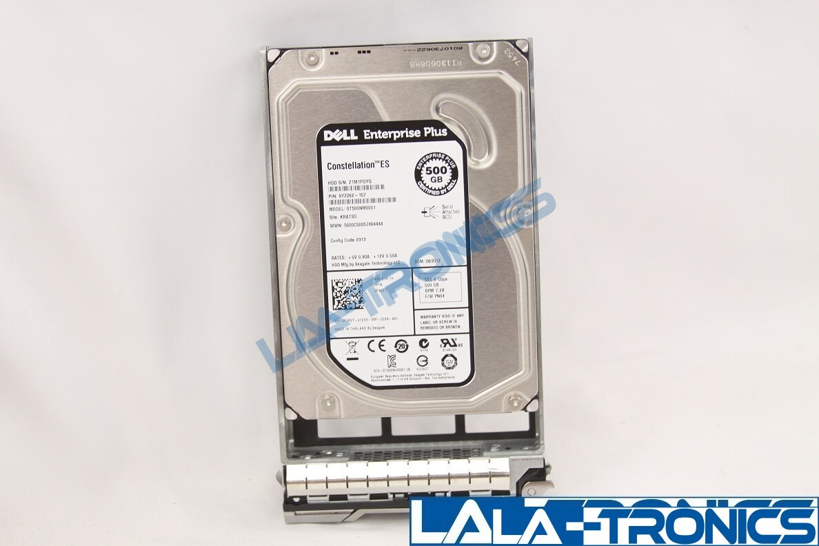 DELL Constellation ES 500GB 3.5" HDD SATA ES ST500NM0001 9YZ262-157 CYR46 0CYR46