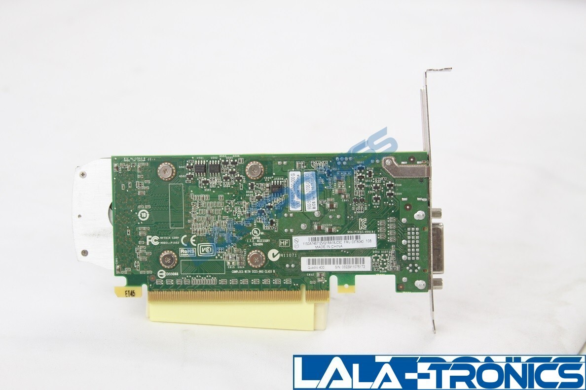 HP NVIDIA Quadro 400 512 MB GDDR3 DVI Display Port Graphics Card - P1052 — photo 2