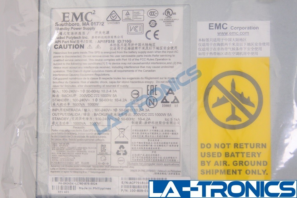 New Dell EMC 1000W Power Supply For EMC Clariion CX200/300/400 078-000-083 HJ4DK — photo 3