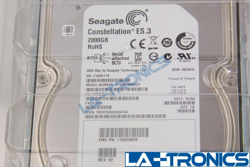 New Seagate Constellation ES.3 2TB 7.2K 3.5 SAS 6Gbs HDD ST2000NM0023 9ZM275-031 — photo 3