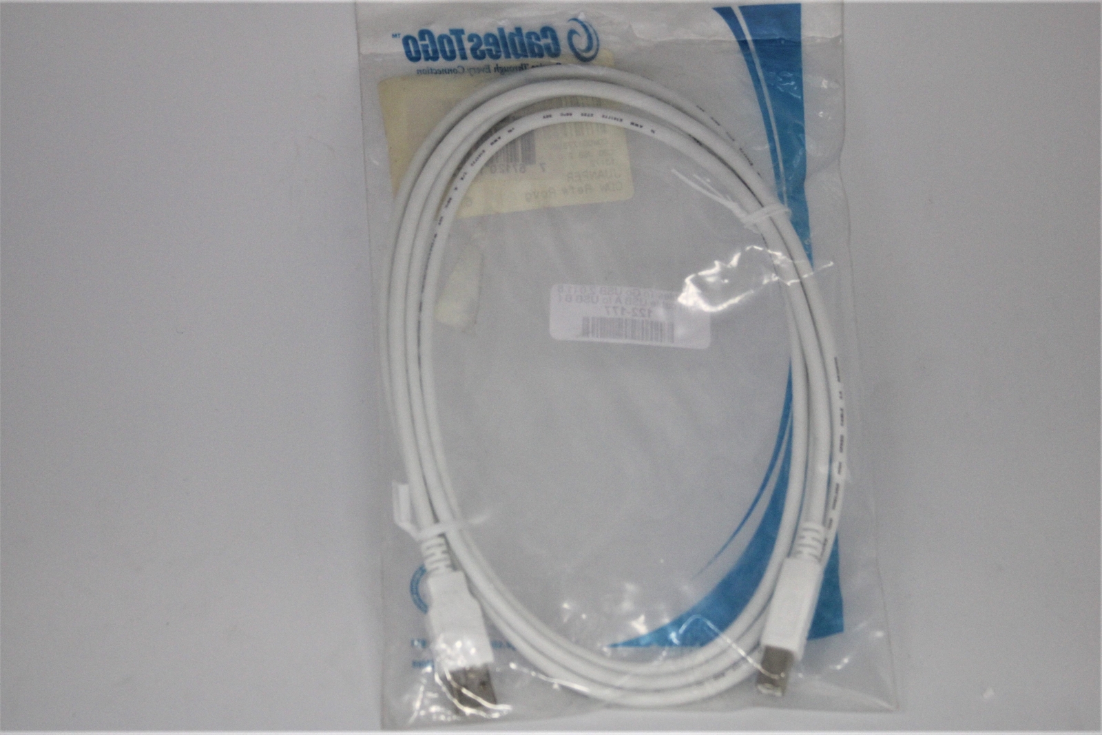 Cables To Go 13172 USB 2.0 A To B MALE Cable White 6FT/ 1.8 Meters