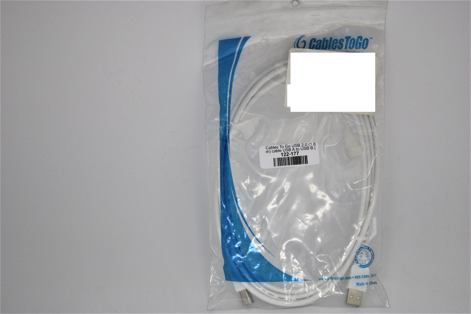 Cables To Go 13172 USB 2.0 A To B MALE Cable White 6FT/ 1.8 Meters — photo 2