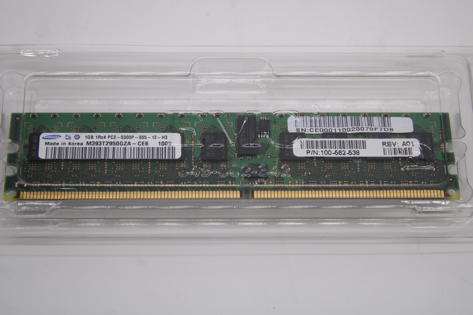 Samsung 1GB RAM Memory 1Rx4 PC2-5300P-555-12-H3 M393T2950GZA