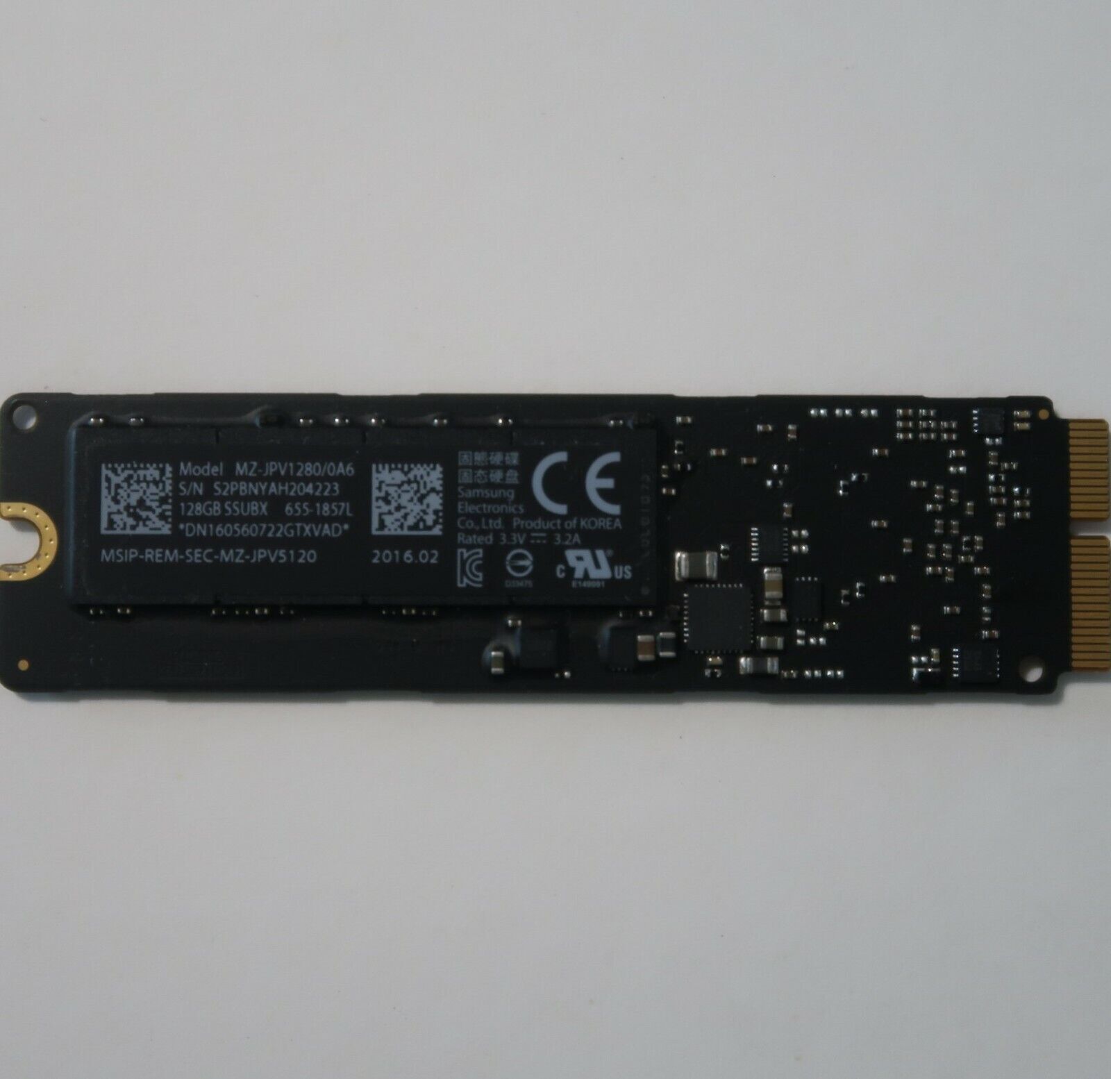 Samsung 128GB SSD Apple Macbook iMac 2013 2014 2015 MZ-JPV1280/0A6 655-1857L