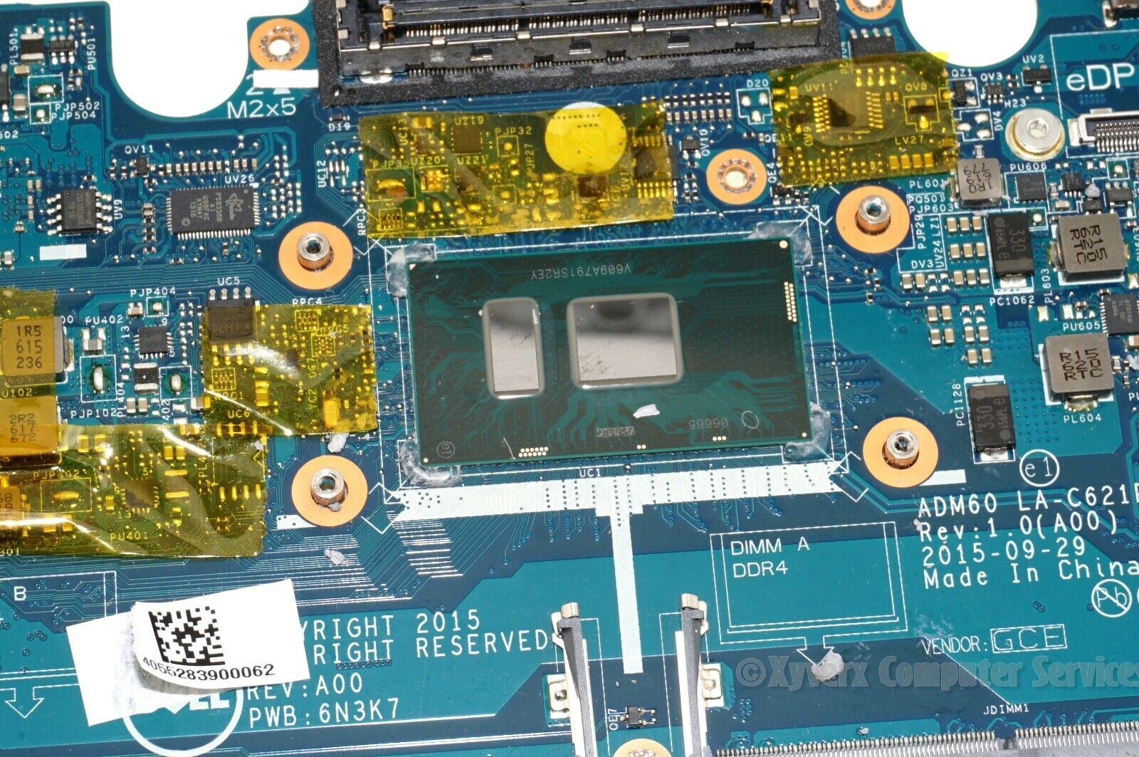 GENUINE DELL MOTHERBOARD YM98P INTEL i5-6200U 2.3GHZ DDR4 LATITUDE E5270 DD59 — photo 3