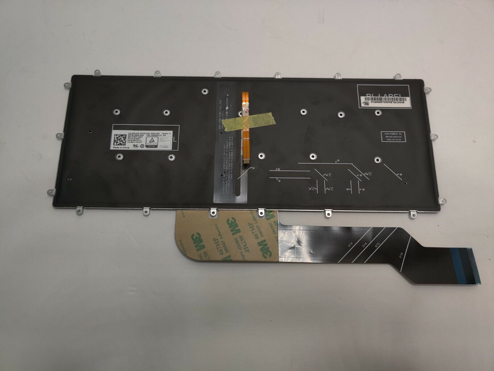 Genuine Dell EN FR Backlit Keyboard For Inspiron 15 5568 5578 GXJHX — photo 2