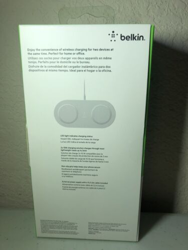 New Belkin Dual Wireless Charger Dual Wireless Charging Pad 10W For Smartphones — photo 2