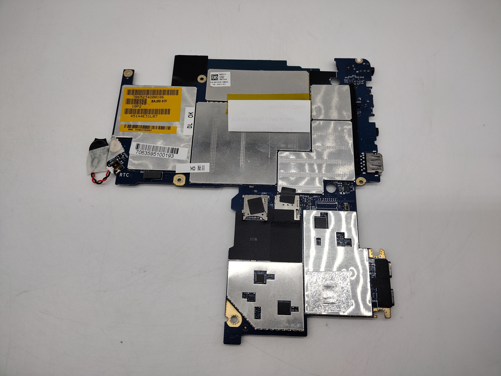 LA-D891P - Dell Latitude 5285 Tablet Motherboard Intel i5 2.6GHz 16GB RAM 0W1GYK — photo 2