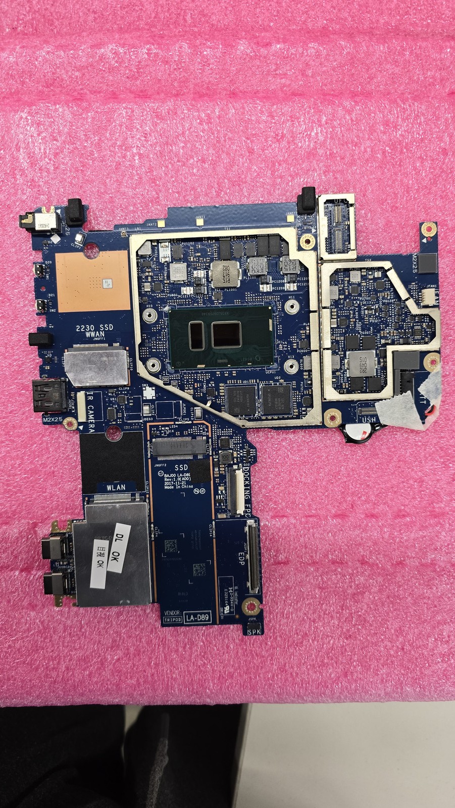 LA-D891P - Dell Latitude 5285 Tablet Motherboard Intel i5 2.6GHz 16GB RAM 0W1GYK — photo 5
