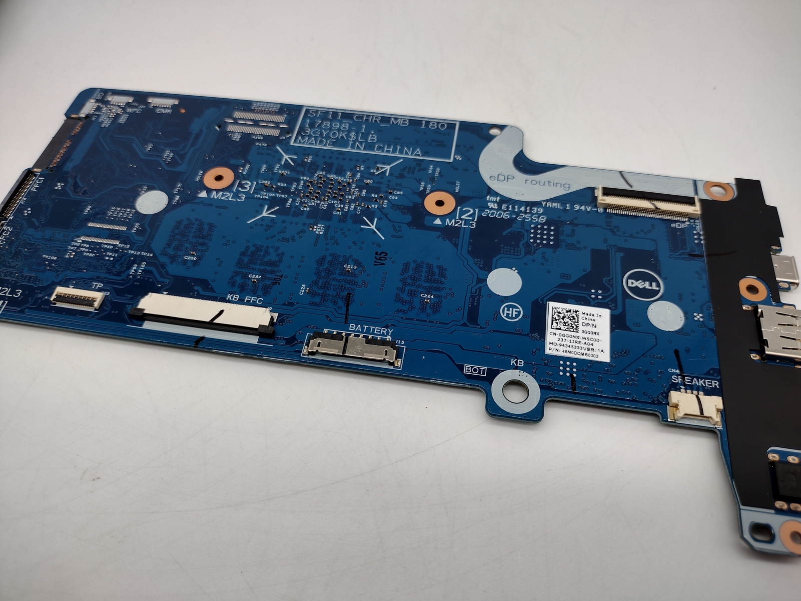 NEW Dell Chromebook 11 5190 Motherboard Celeron 4G 32G 0GG0NX 17898-1 — photo 3