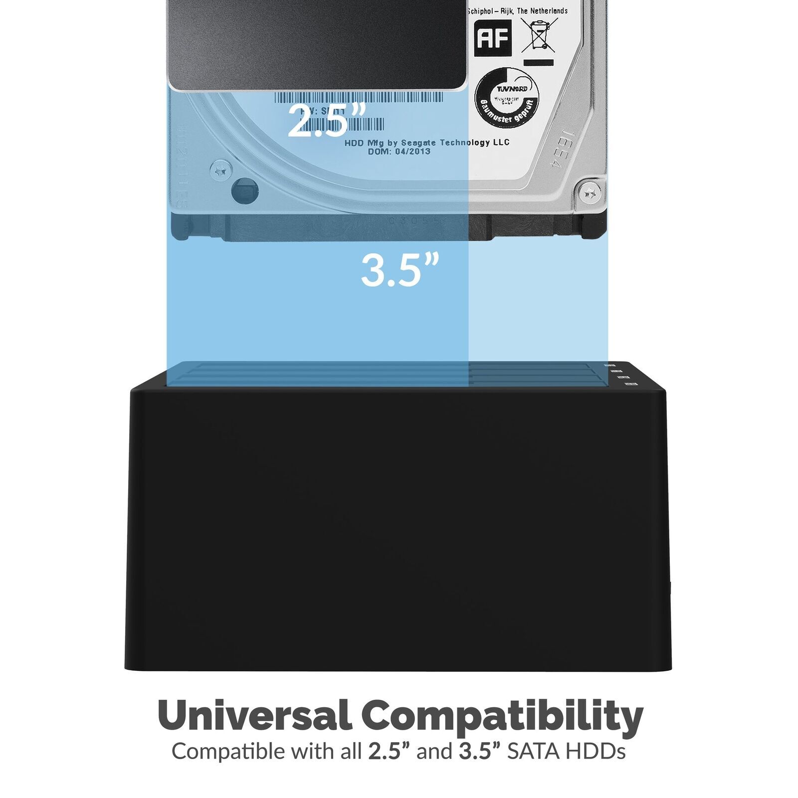 Sabrent 4-Bay USB 3.0 SATA 2.5in/3.5in SSD/HDD Docking Station DS-U3B4 — photo 4