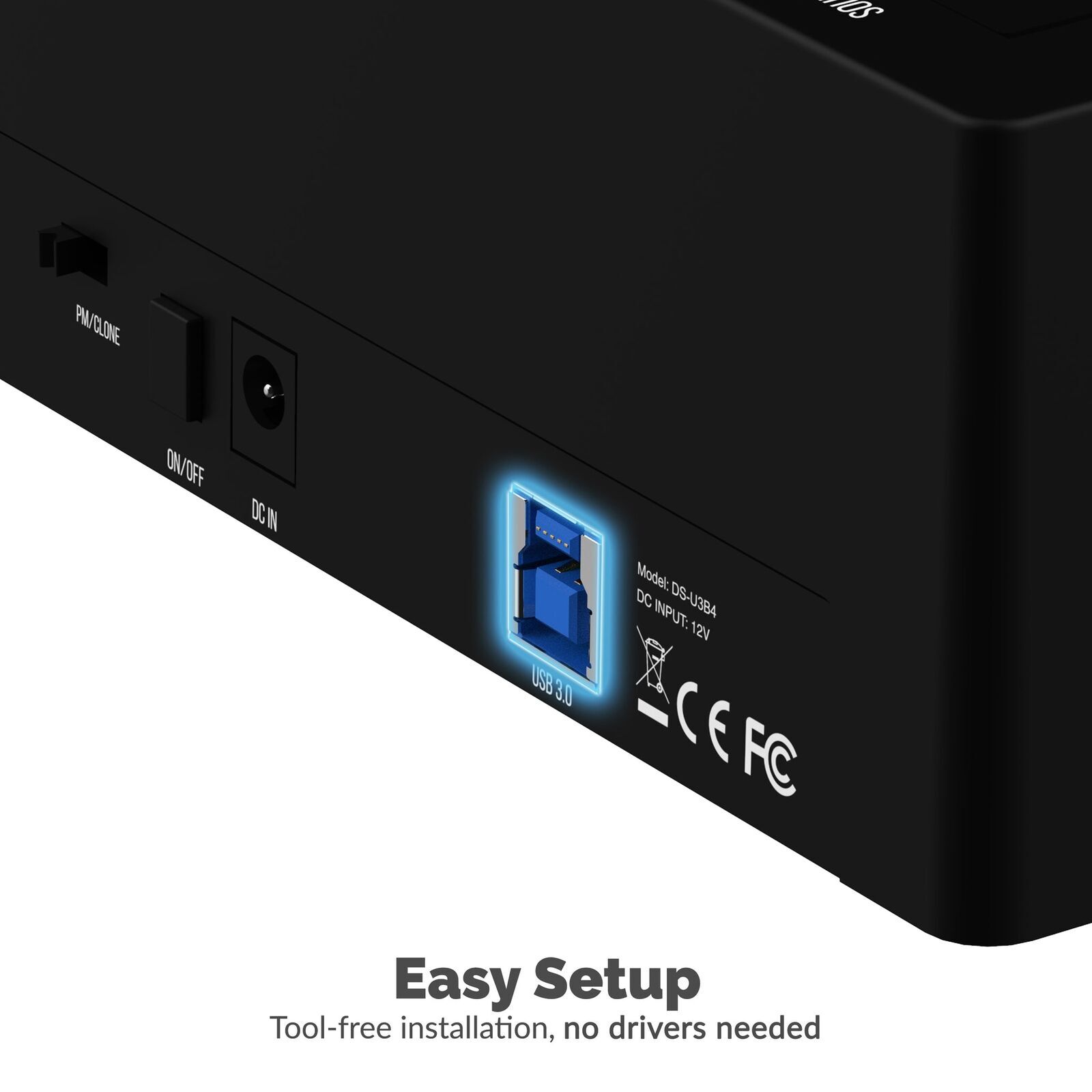 Sabrent 4-Bay USB 3.0 SATA 2.5in/3.5in SSD/HDD Docking Station DS-U3B4 — photo 5