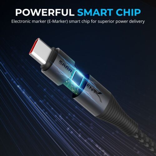 SABRENT USB C To USB C Charging Cable With Smart Display 2M 6.5FT CB-C2C2 — photo 4