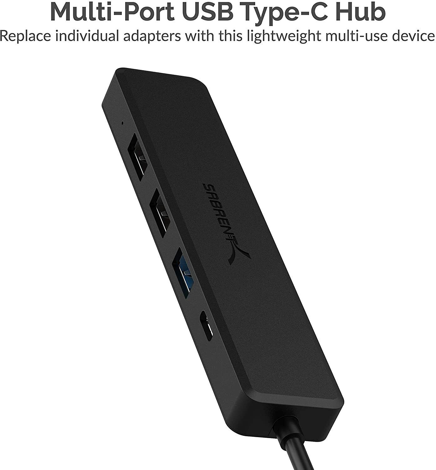 Sabrent Multi Port USB Type-C Hub Adapter With 4k HDMI Power Delivery 60 Watts — photo 2
