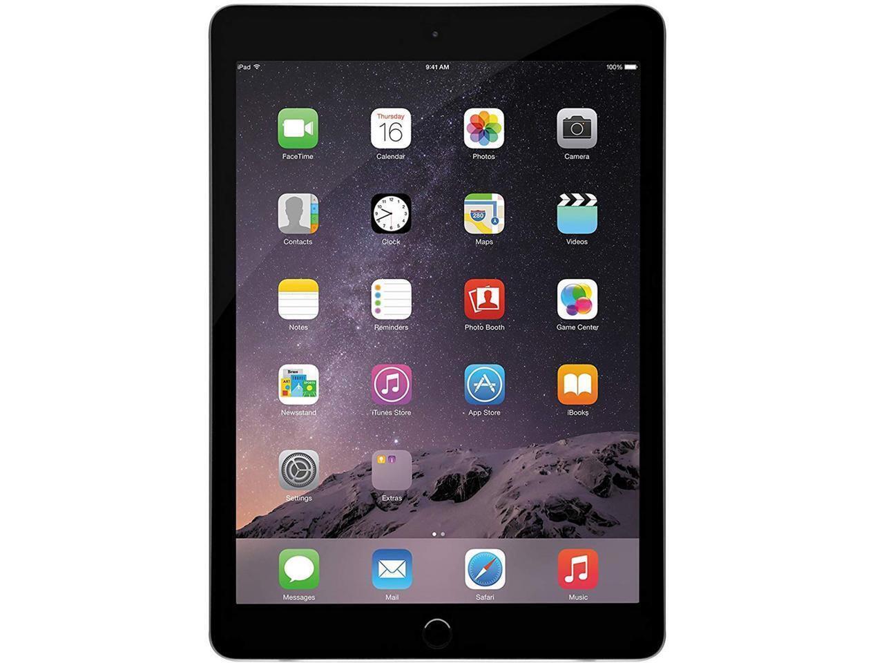 Apple iPad Air 2nd Gen 9.7" 64GB Wi-Fi Only Space Gray Good