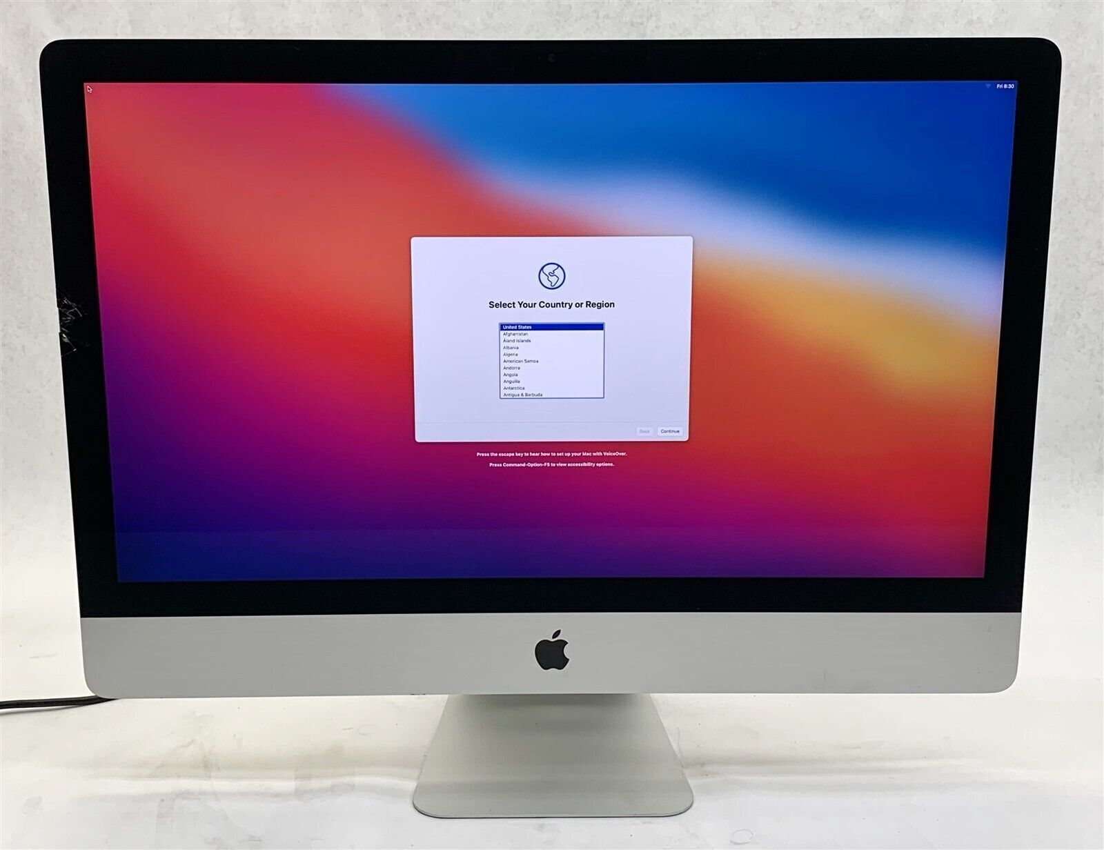 Apple iMac 27" Mid 2011 i7-2600 3.4ghz 16GB 1TB Geforce GTX 680MX Cracked Screen