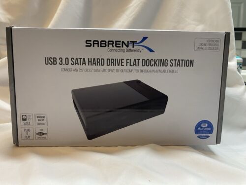 Sabrent USB 3.0 SATA External Hard Drive Flat Docking Station