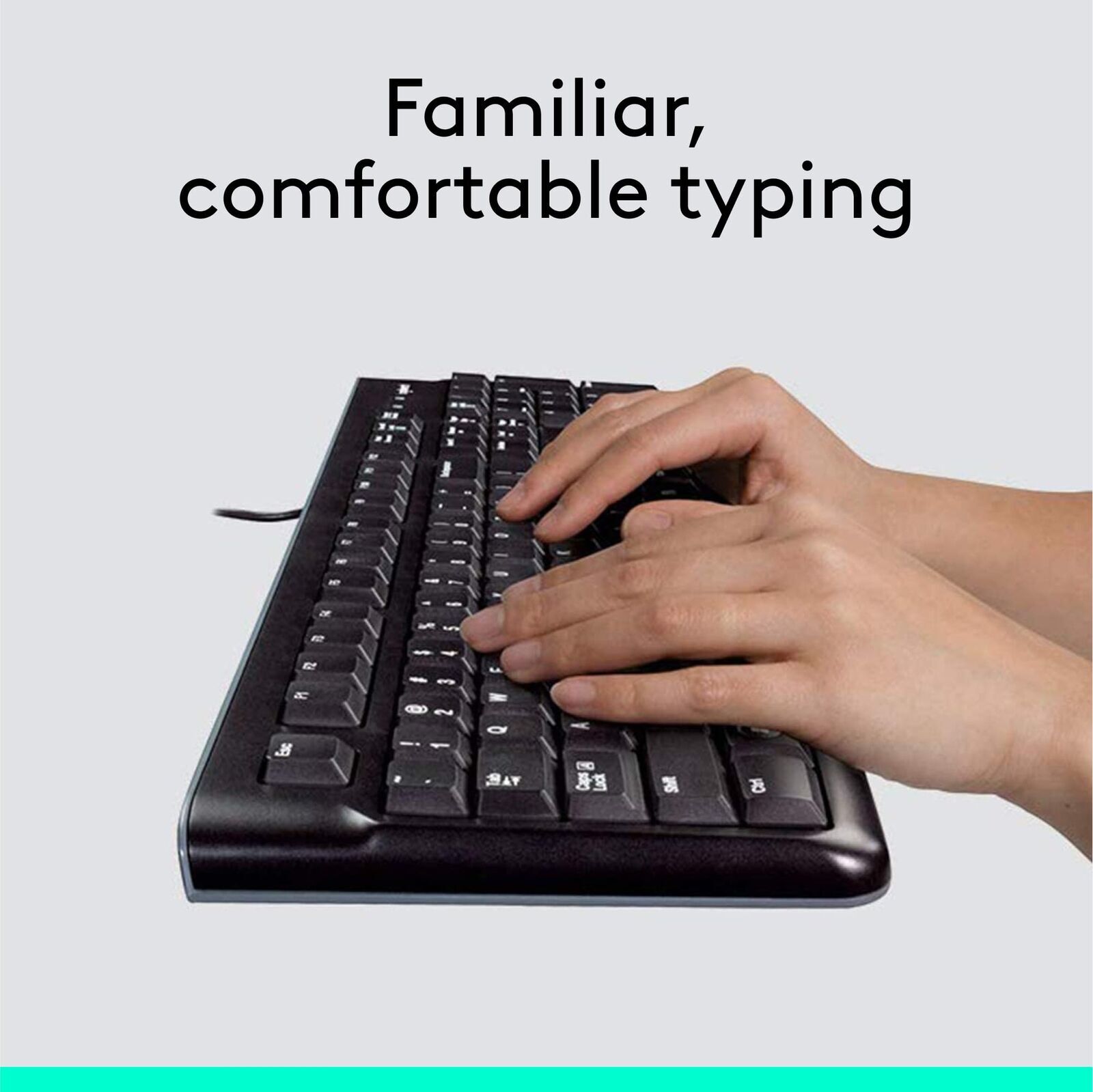 Logitech - MK120 Full-size Wired Membrane Keyboard And Mouse Bundle For Windo... — photo 2