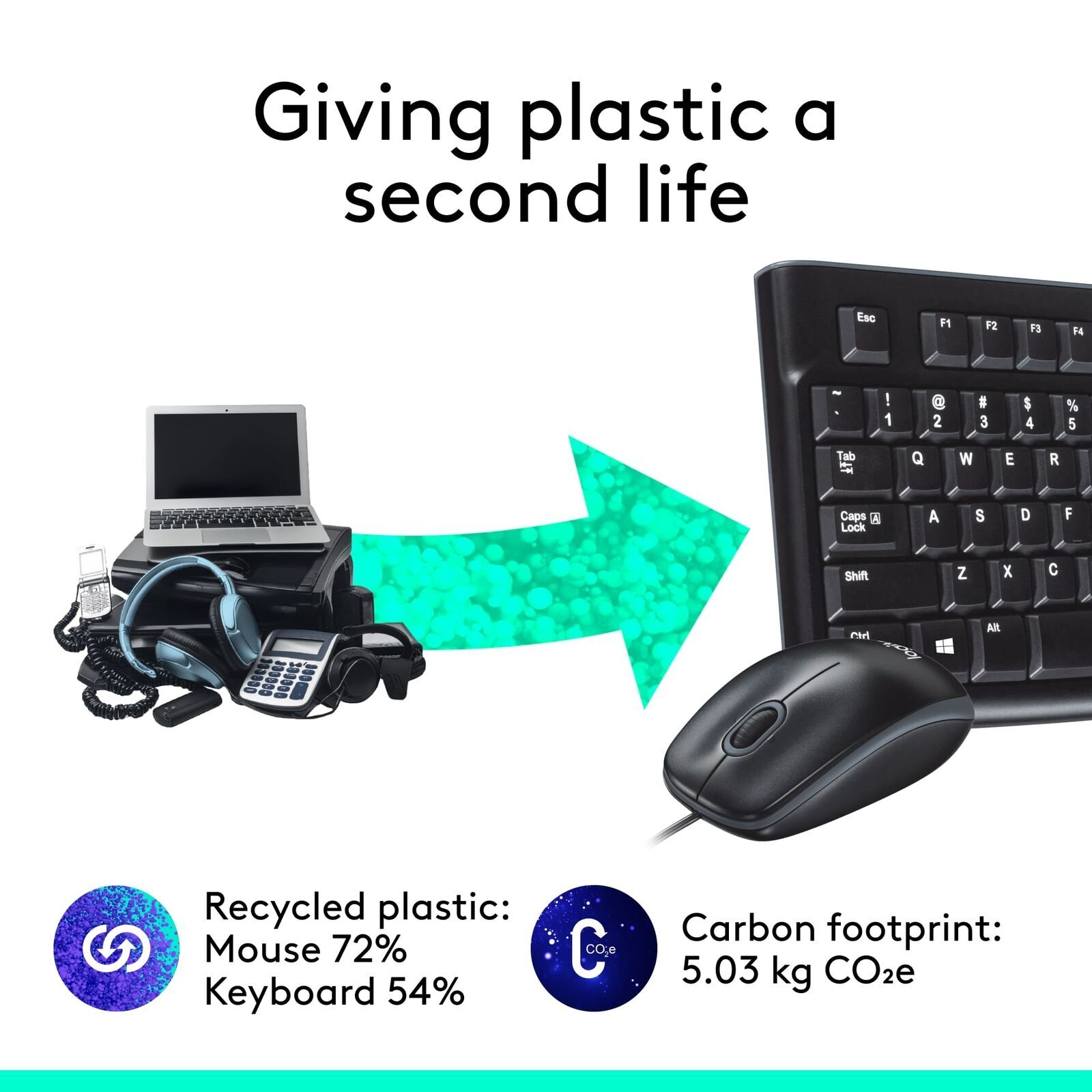 Logitech - MK120 Full-size Wired Membrane Keyboard And Mouse Bundle For Windo... — photo 5