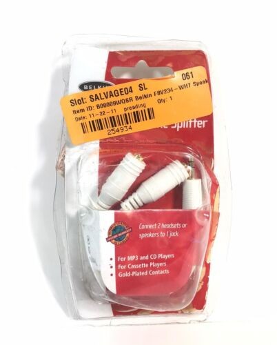 Belkin Speaker And Headphone Splitter - White F8V234-WHT — photo 4