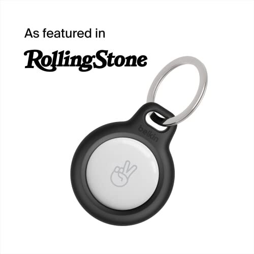 Apple AirTag Secure Holder With Durable Scratch Resistant Black Key Ring 2PK — photo 3