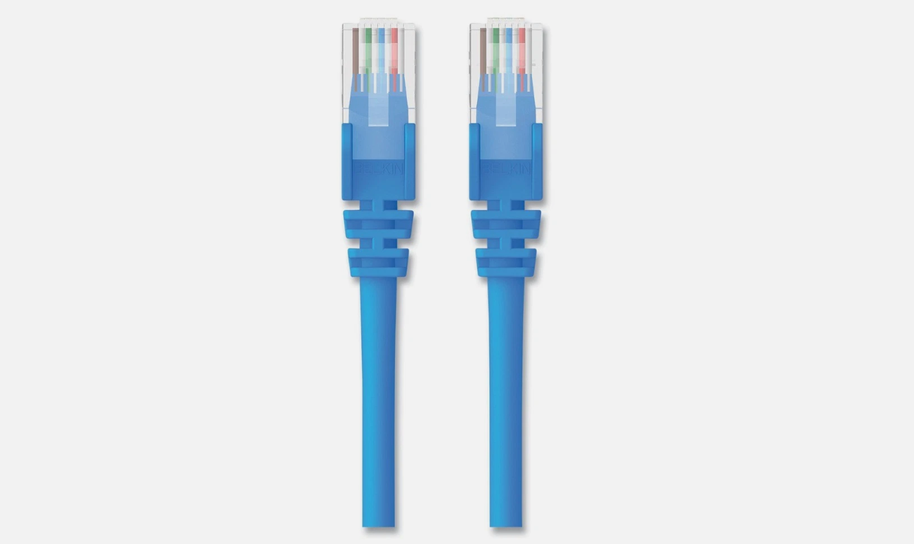 Belkin A3L98B25BLUS CAT6 25 Ft. UTP Computer Patch Cable - Blue New