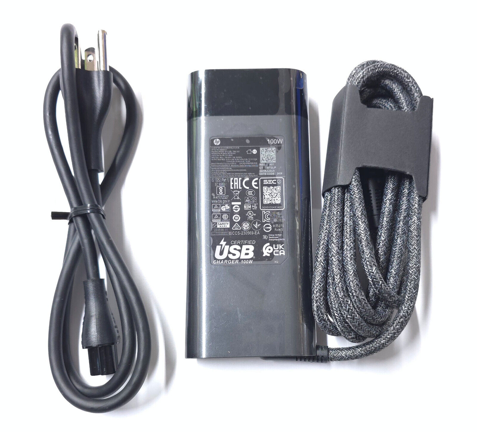 New Geniune 100W USB-C AC Charger For HP Pavilion 16-af0075cl 9T9X5UA#ABA 954R7A — photo 3