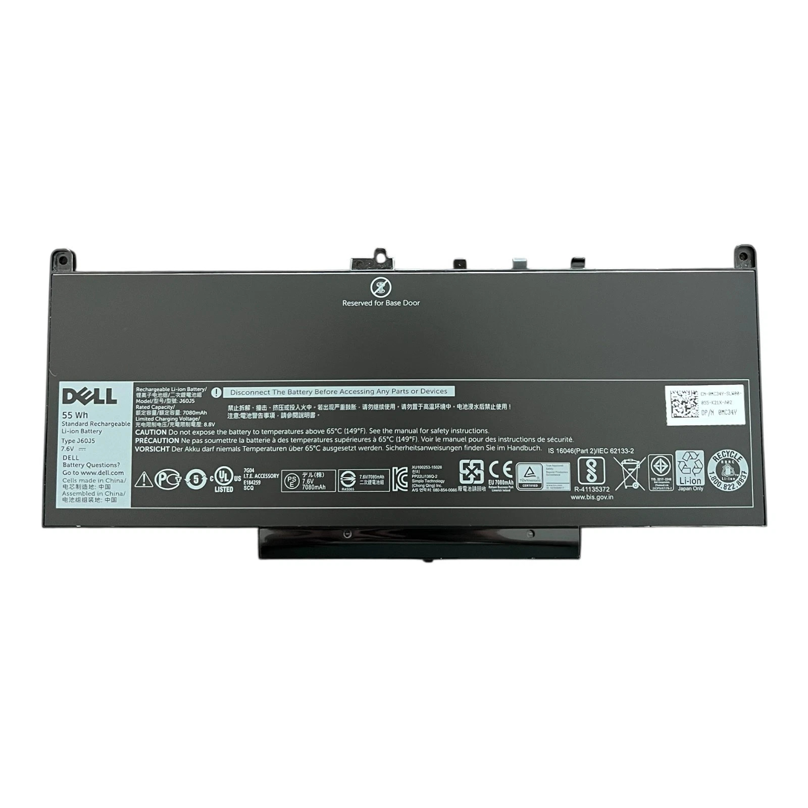 New Genuine Dell Latitude E7270 E7470 Battery 55WH 7.6V J60J5 MC34Y GG4FM R97YT