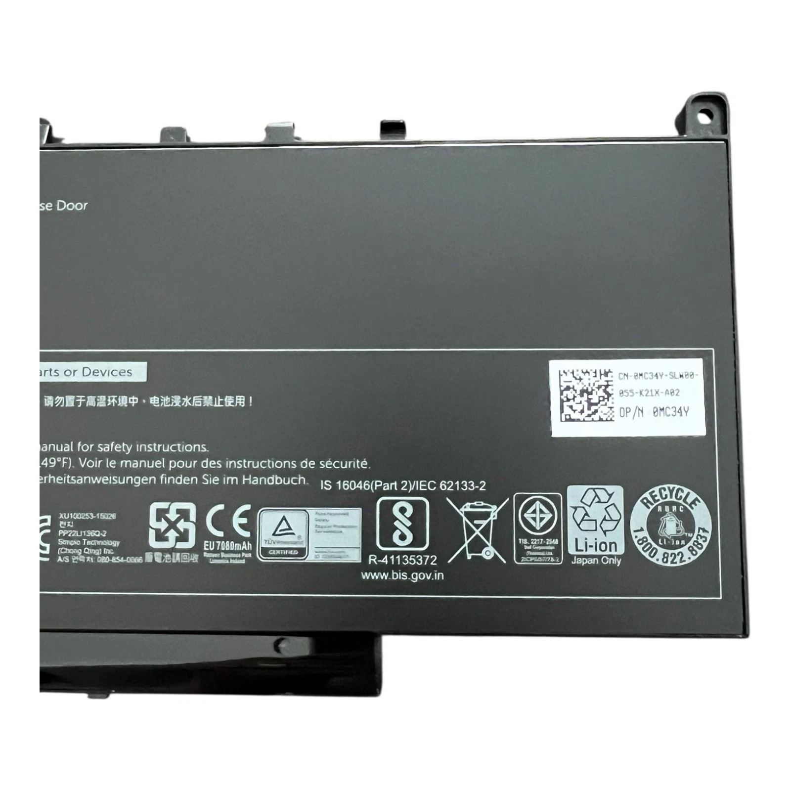 New Genuine Dell Latitude E7270 E7470 Battery 55WH 7.6V J60J5 MC34Y GG4FM R97YT — photo 2