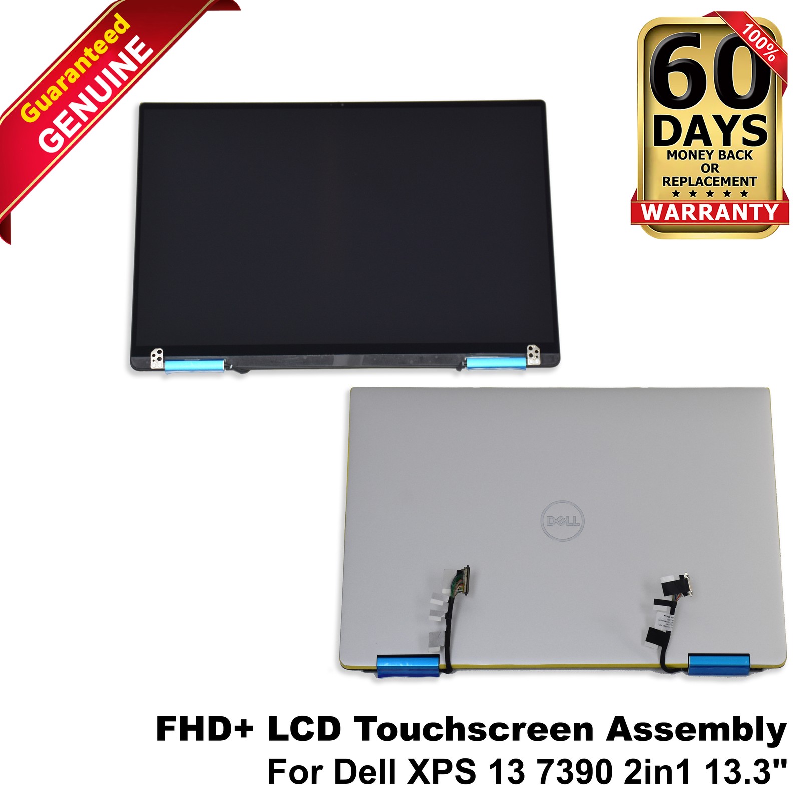 Dell XPS 13 7390 2-in-1 13.3" FHD Touchscreen LCD Assembly Glossy 60Hz K01T4