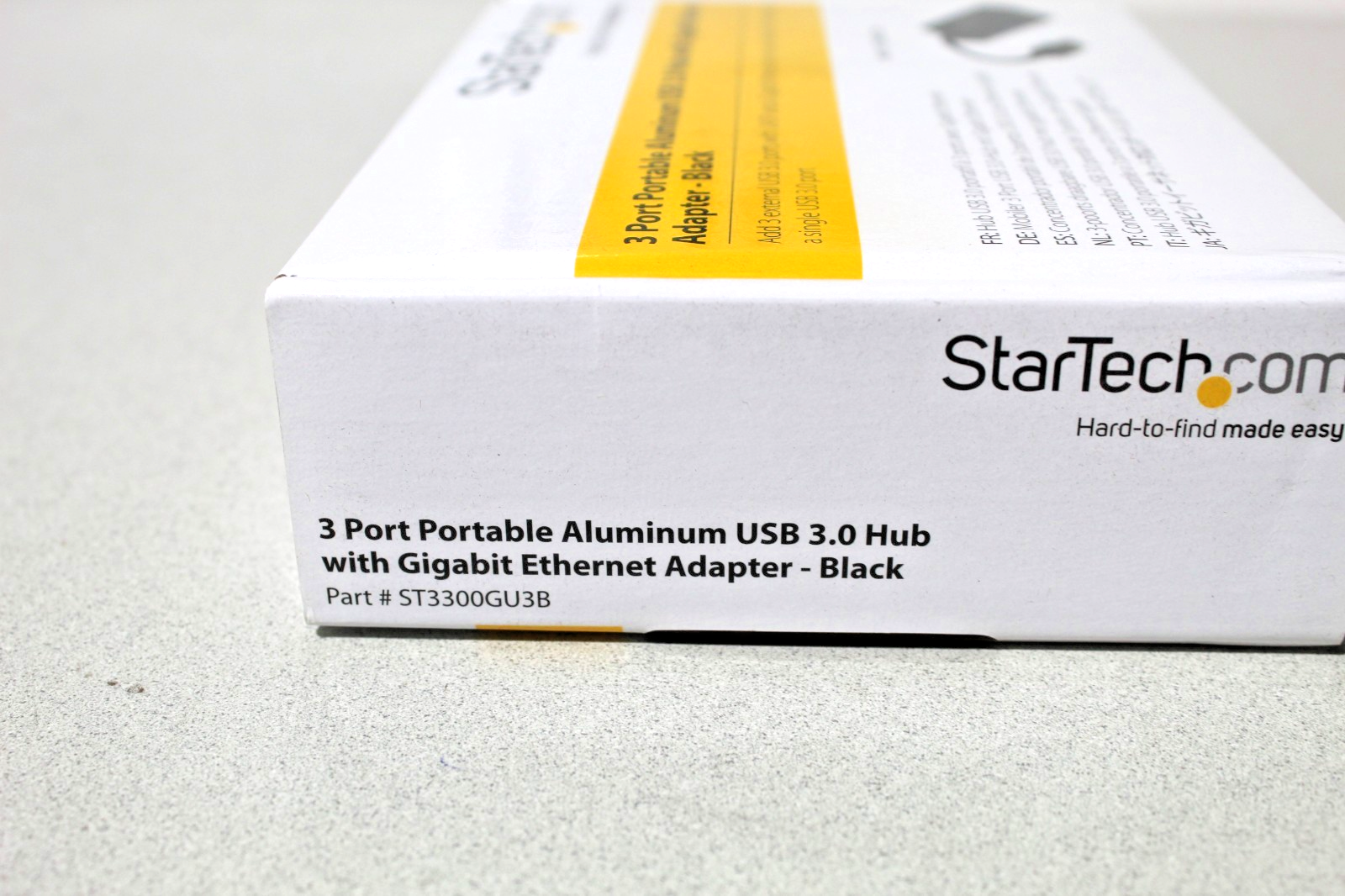 New StarTech 3 Port Portable USB 3.0 Hub Gigabit Ethernet Adapter — photo 3