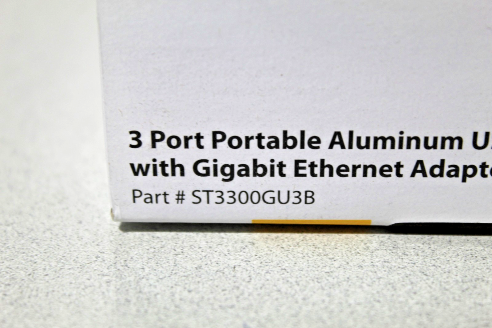New StarTech 3 Port Portable USB 3.0 Hub Gigabit Ethernet Adapter — photo 4