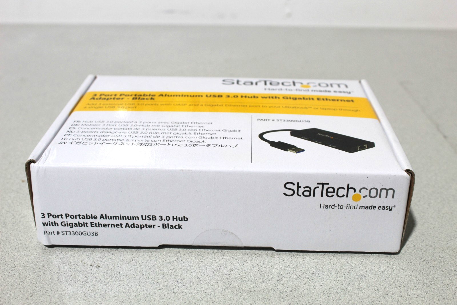 New StarTech 3 Port Portable USB 3.0 Hub Gigabit Ethernet Adapter — photo 5