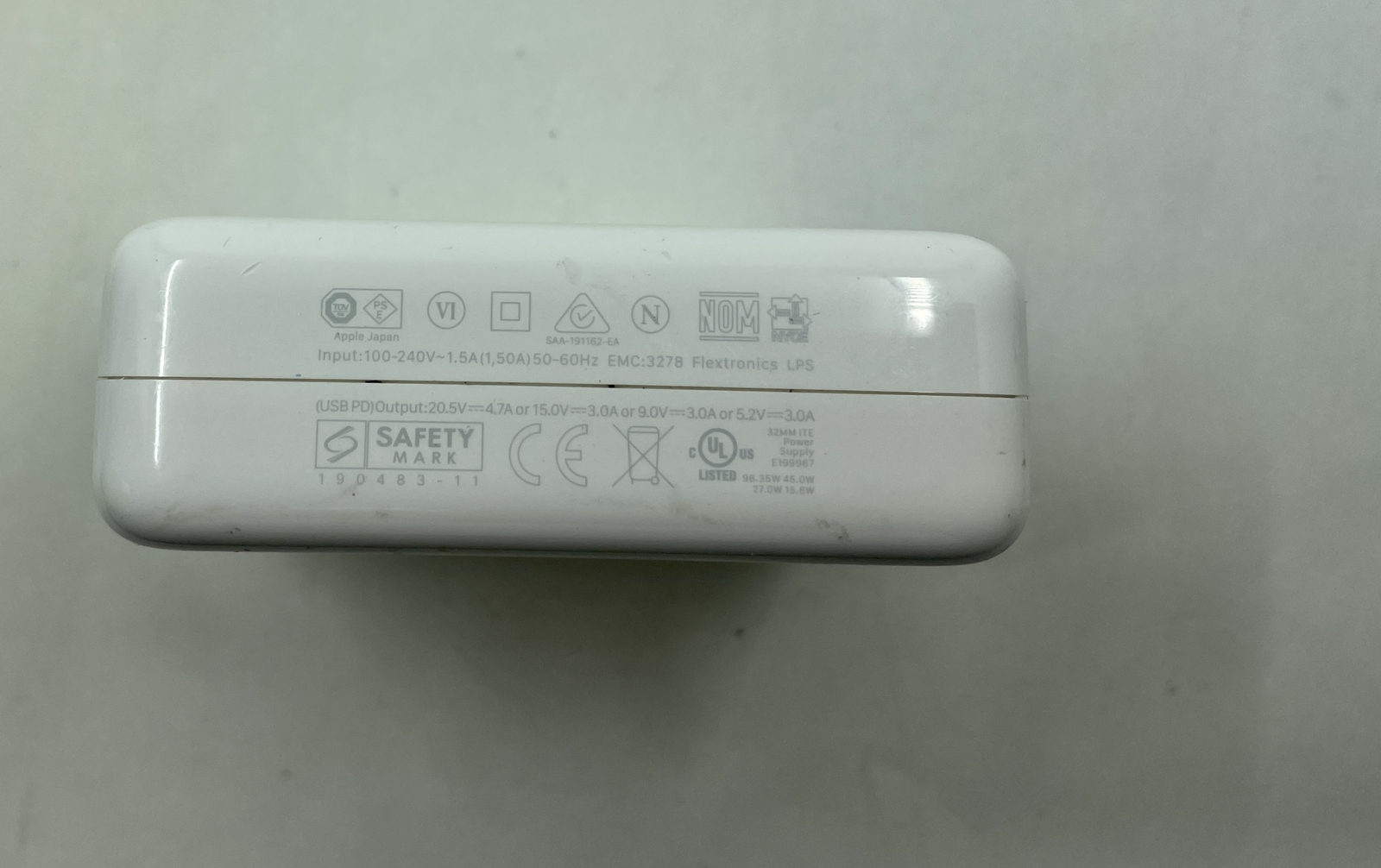 Genuine Apple 96W USB-C Power Adapter For Apple Mac A2166 WITH Cable — photo 5