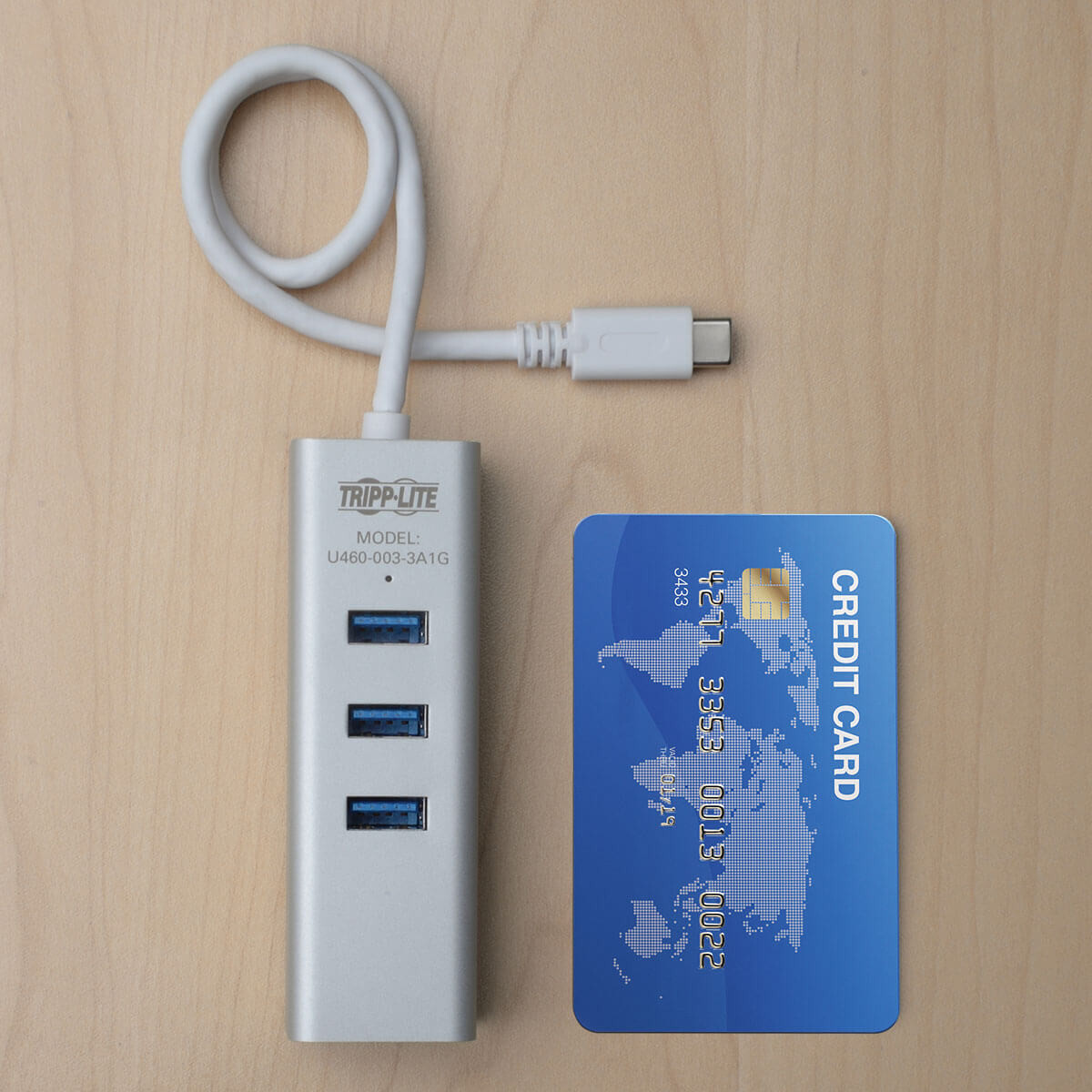 Tripp-Lite 3-Port USB 3.1 Hub With Gigabit LAN Port Silver U460-003-3A1G — photo 5