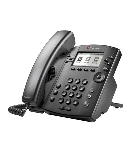 Polycom VVX 301 IP Cable Business Media Desktop 6-Line HD Phone PoE VoIP - Black — photo 2