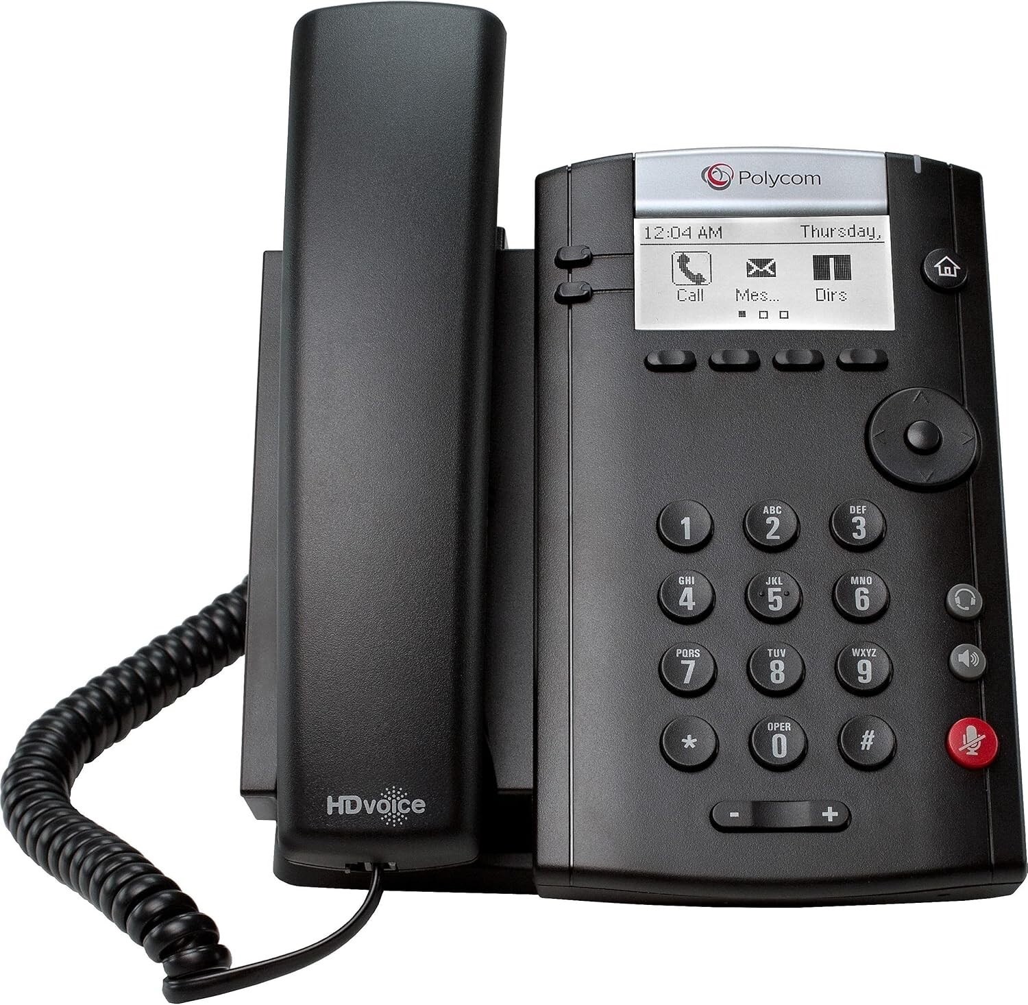 RingCentral Polycom VVX 201 2-Line PoE IP Business Media Black Desktop Phone